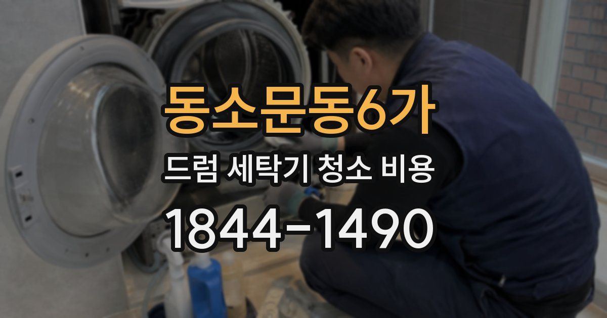 동소문동6가 드럼 세탁기 청소 비용