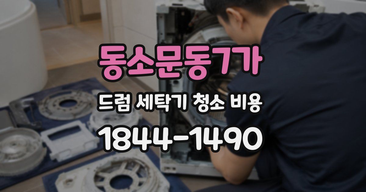 동소문동7가 드럼 세탁기 청소 비용