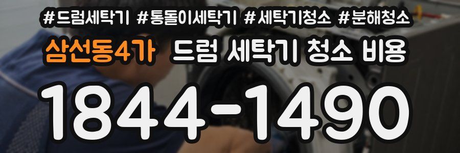 삼선동4가 드럼 세탁기 청소 비용