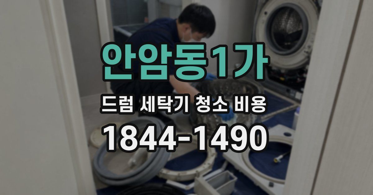 안암동1가 드럼 세탁기 청소 비용
