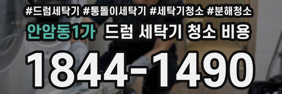 안암동1가 드럼 세탁기 청소 비용