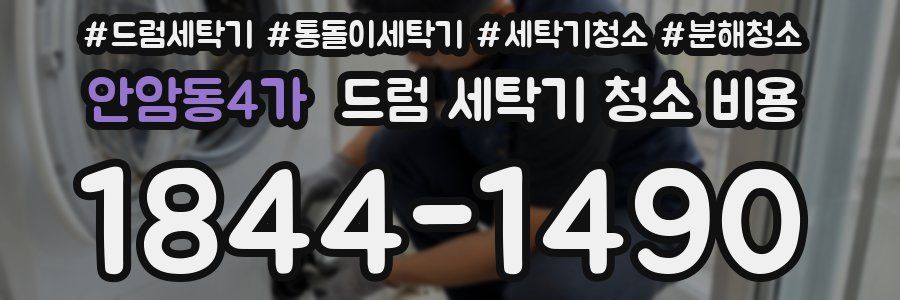 안암동4가 드럼 세탁기 청소 비용