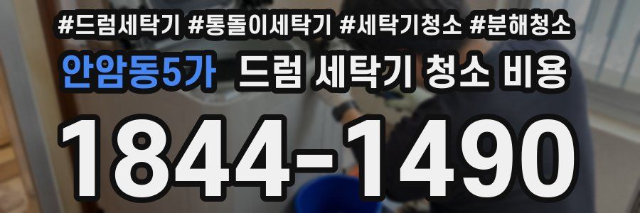 안암동5가 드럼 세탁기 청소 비용