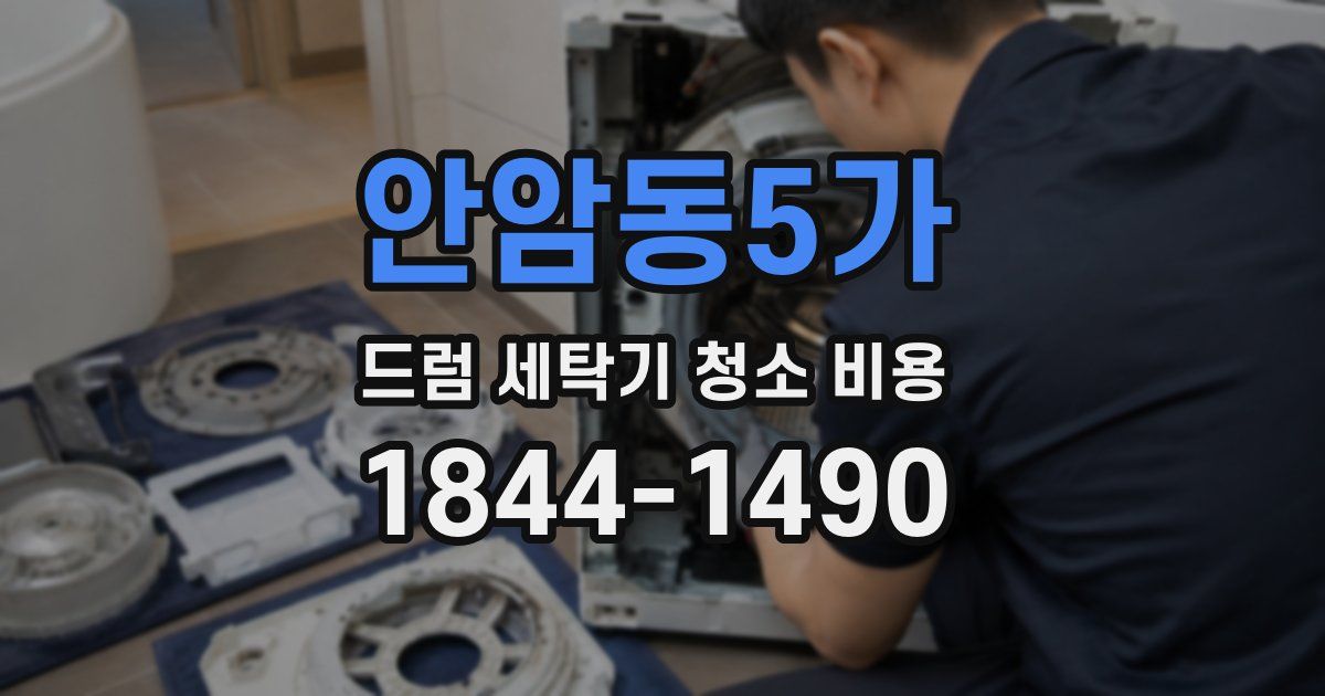 안암동5가 드럼 세탁기 청소 비용