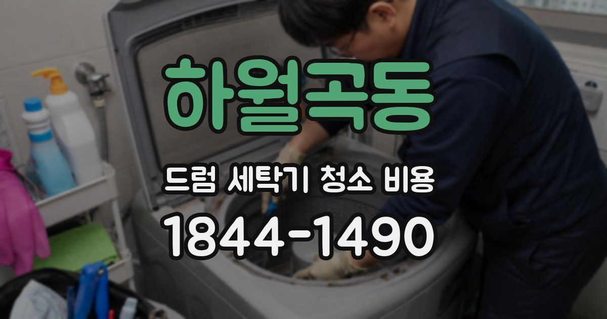 하월곡동 드럼 세탁기 청소 비용