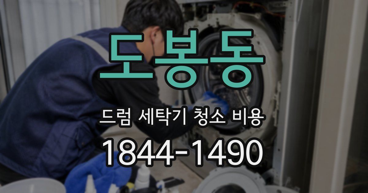 도봉동 드럼 세탁기 청소 비용