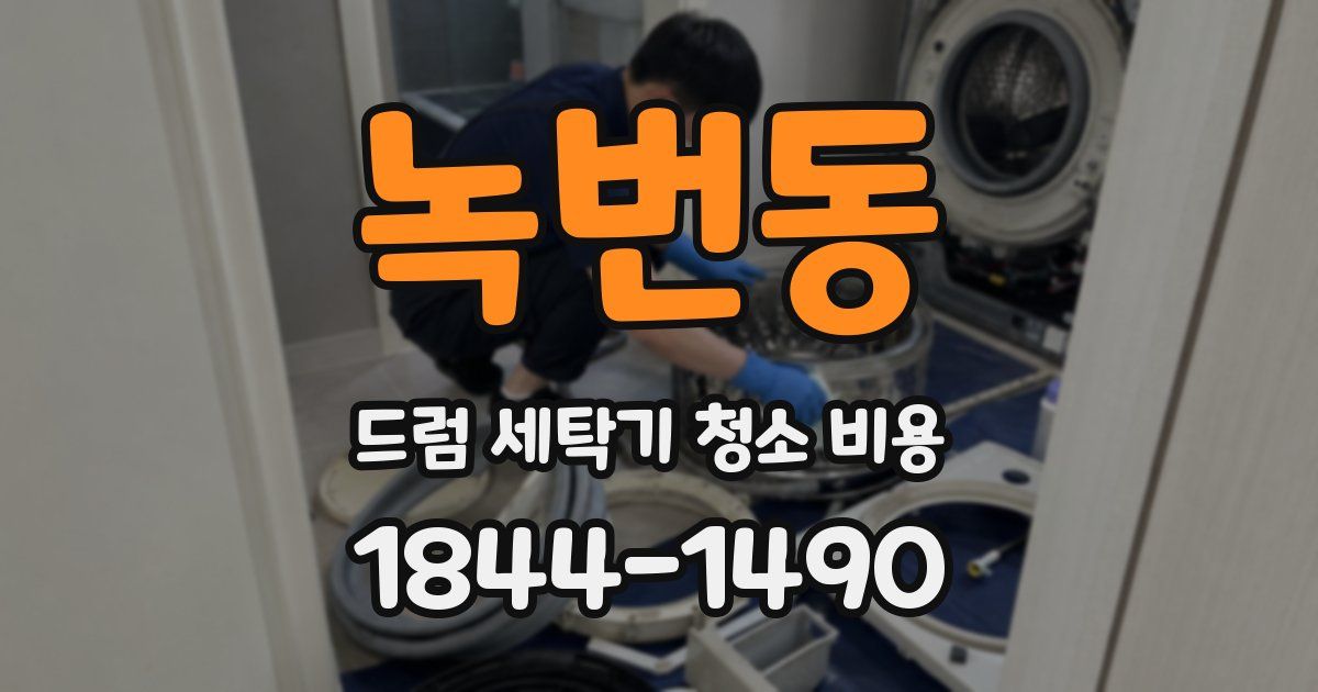 녹번동 드럼 세탁기 청소 비용