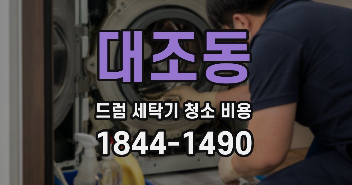 대조동 드럼 세탁기 청소 비용