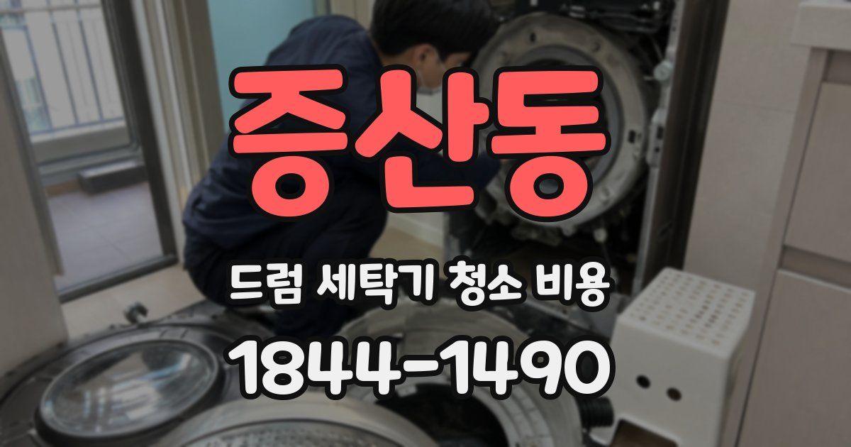 증산동 드럼 세탁기 청소 비용