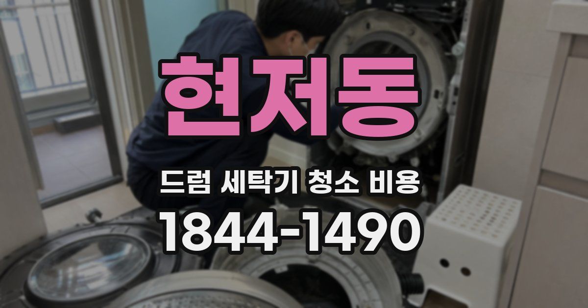 현저동 드럼 세탁기 청소 비용
