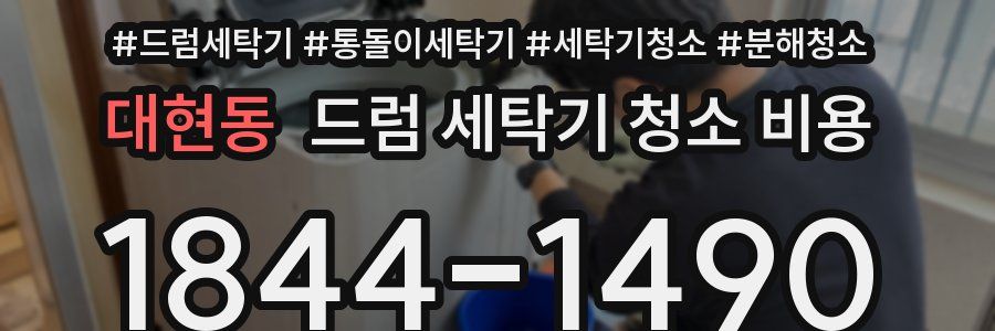 대현동 드럼 세탁기 청소 비용