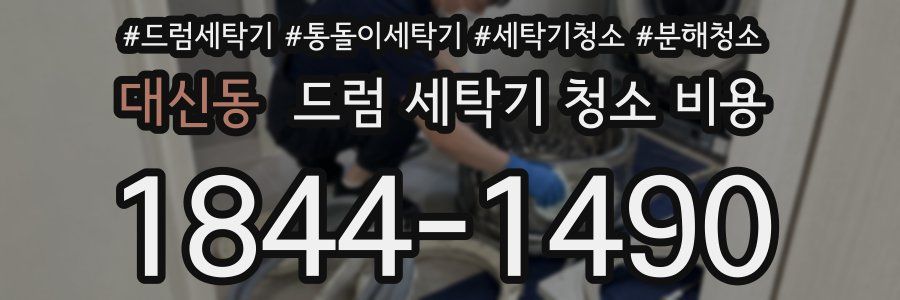 대신동 드럼 세탁기 청소 비용