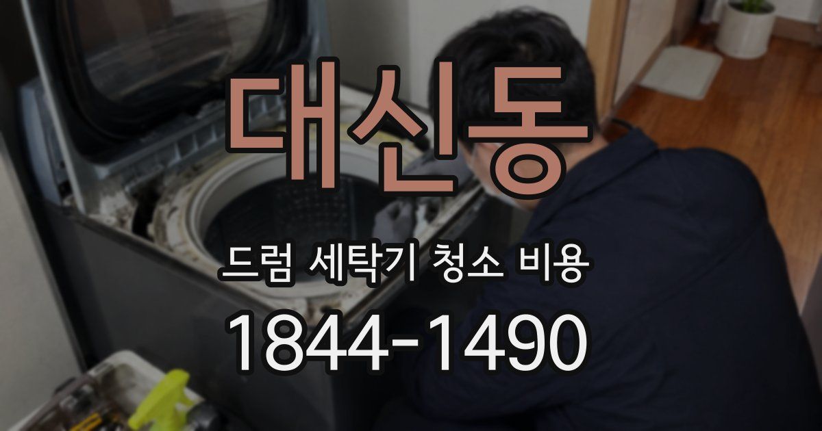 대신동 드럼 세탁기 청소 비용