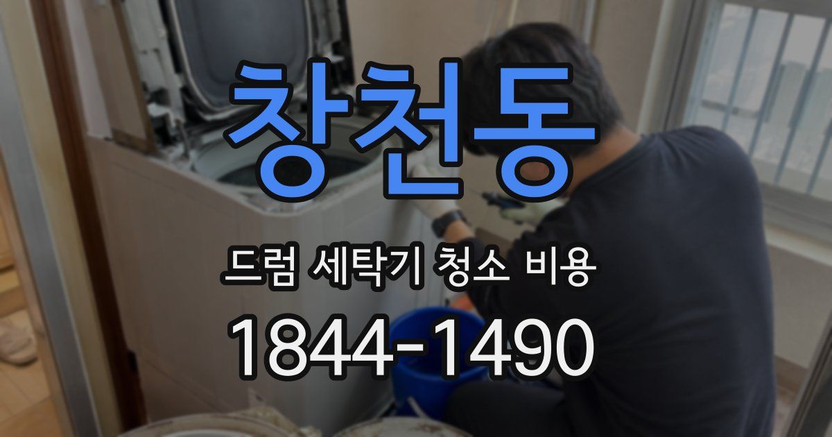 창천동 드럼 세탁기 청소 비용