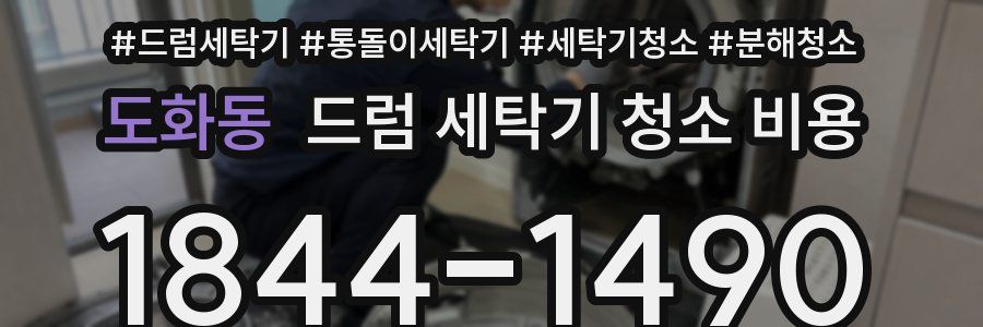 도화동 드럼 세탁기 청소 비용