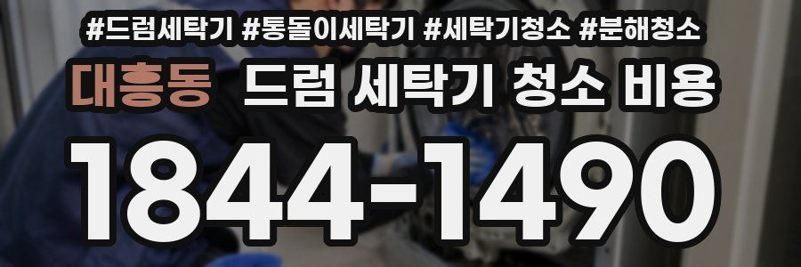 대흥동 드럼 세탁기 청소 비용