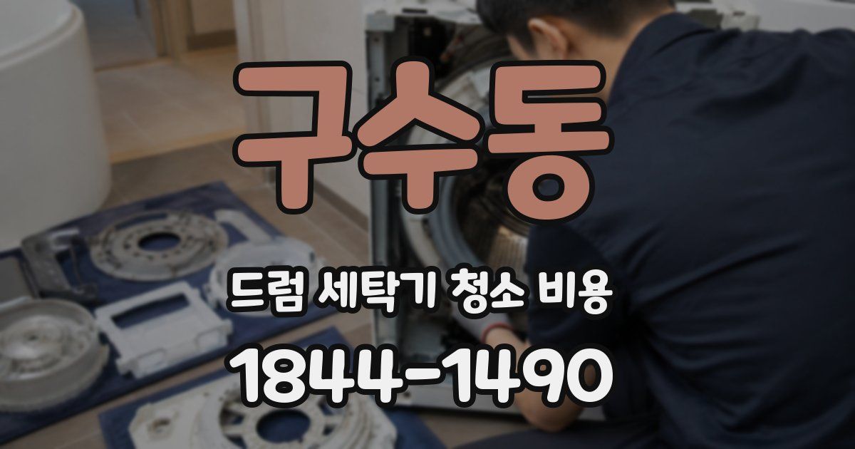 구수동 드럼 세탁기 청소 비용