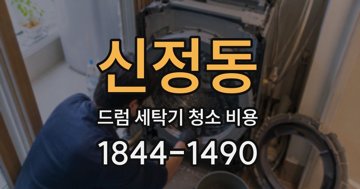 신정동 드럼 세탁기 청소 비용