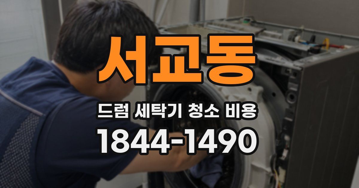 서교동 드럼 세탁기 청소 비용
