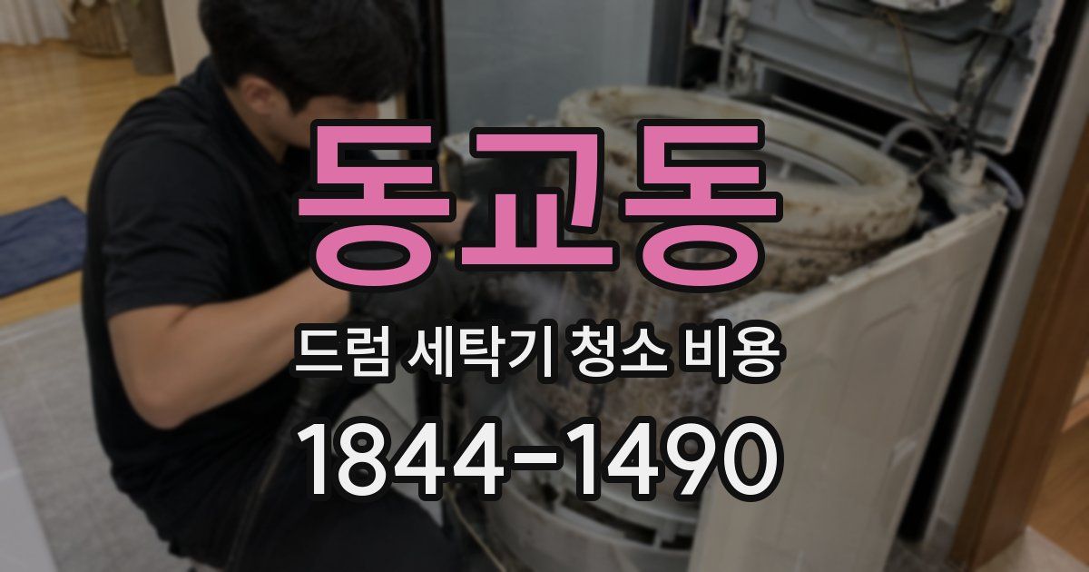 동교동 드럼 세탁기 청소 비용