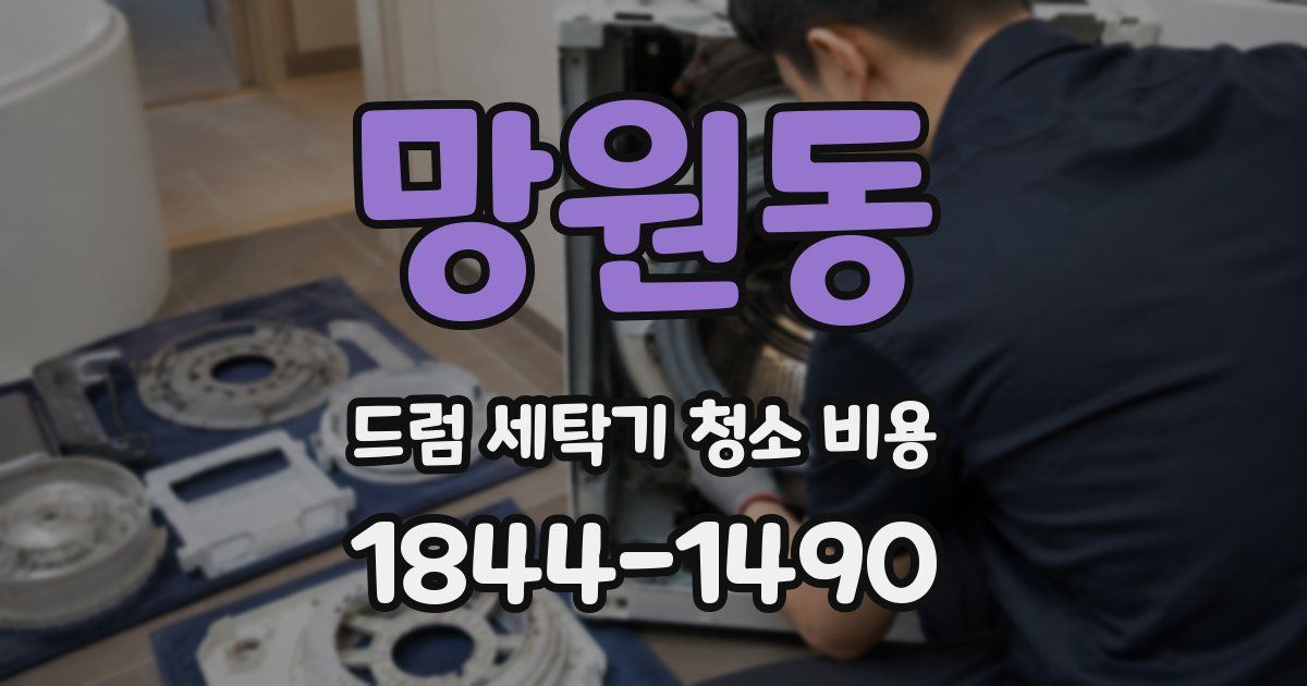 망원동 드럼 세탁기 청소 비용