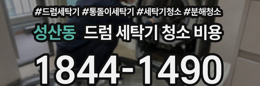 성산동 드럼 세탁기 청소 비용