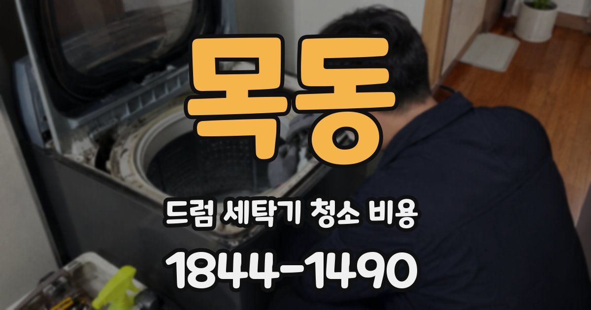 목동 드럼 세탁기 청소 비용