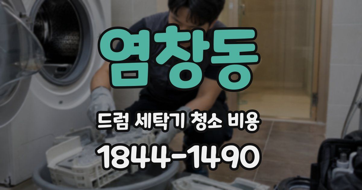 염창동 드럼 세탁기 청소 비용