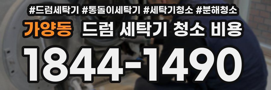 가양동 드럼 세탁기 청소 비용