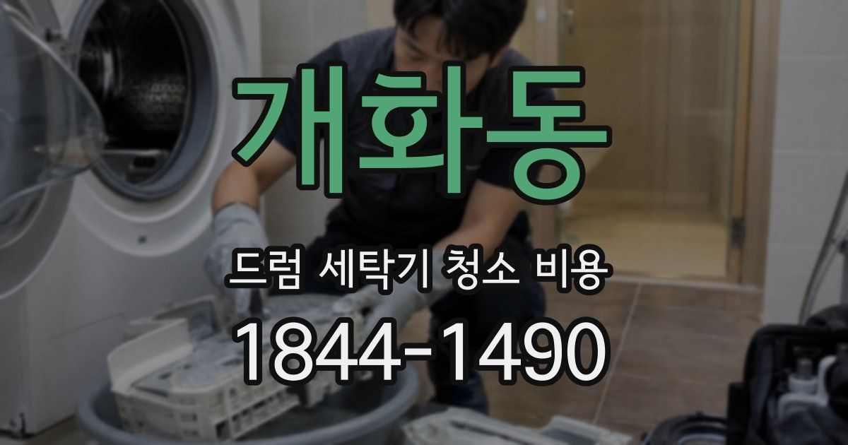 개화동 드럼 세탁기 청소 비용