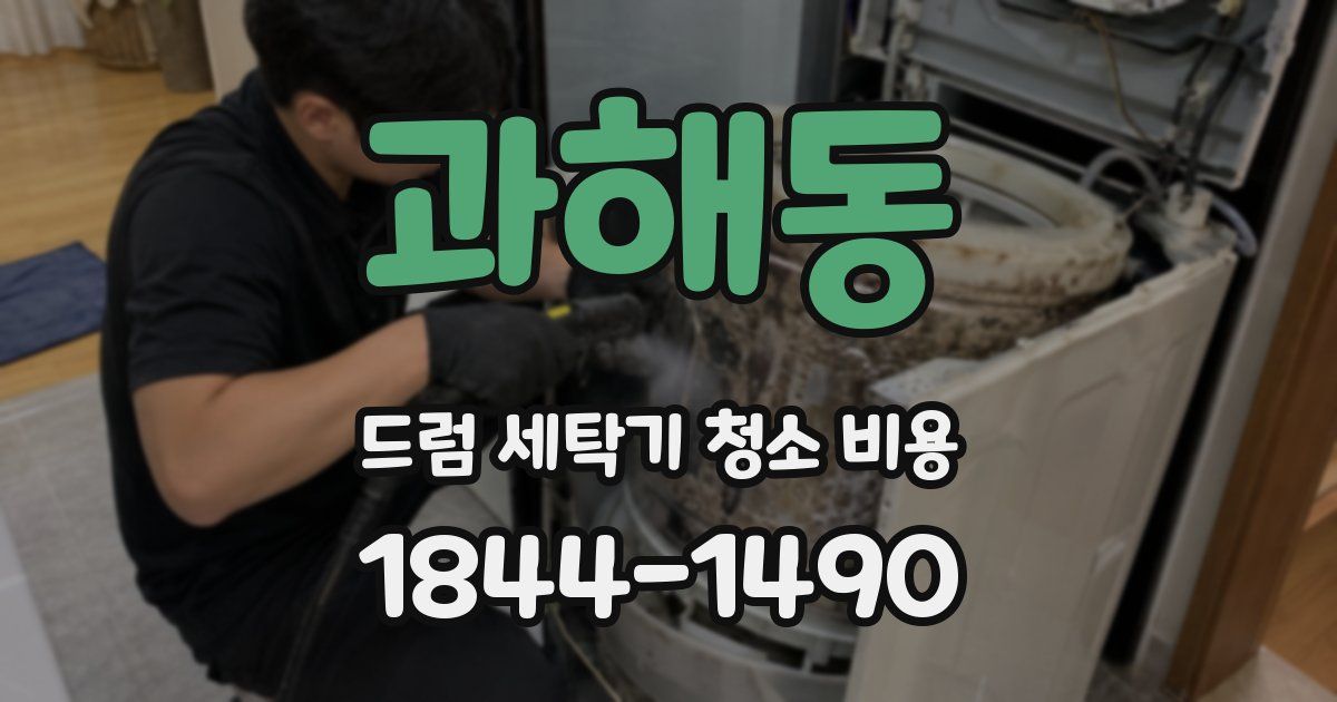 과해동 드럼 세탁기 청소 비용