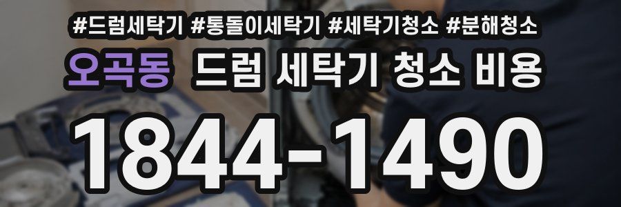 오곡동 드럼 세탁기 청소 비용