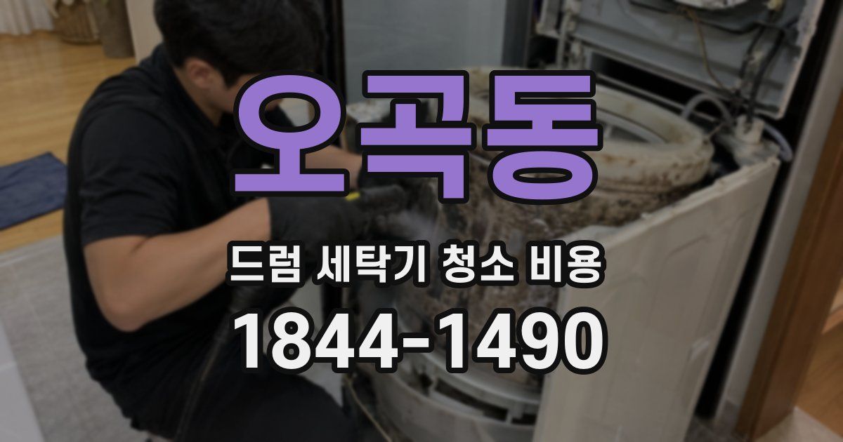 오곡동 드럼 세탁기 청소 비용