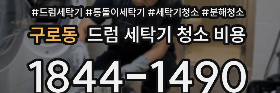 구로동 드럼 세탁기 청소 비용