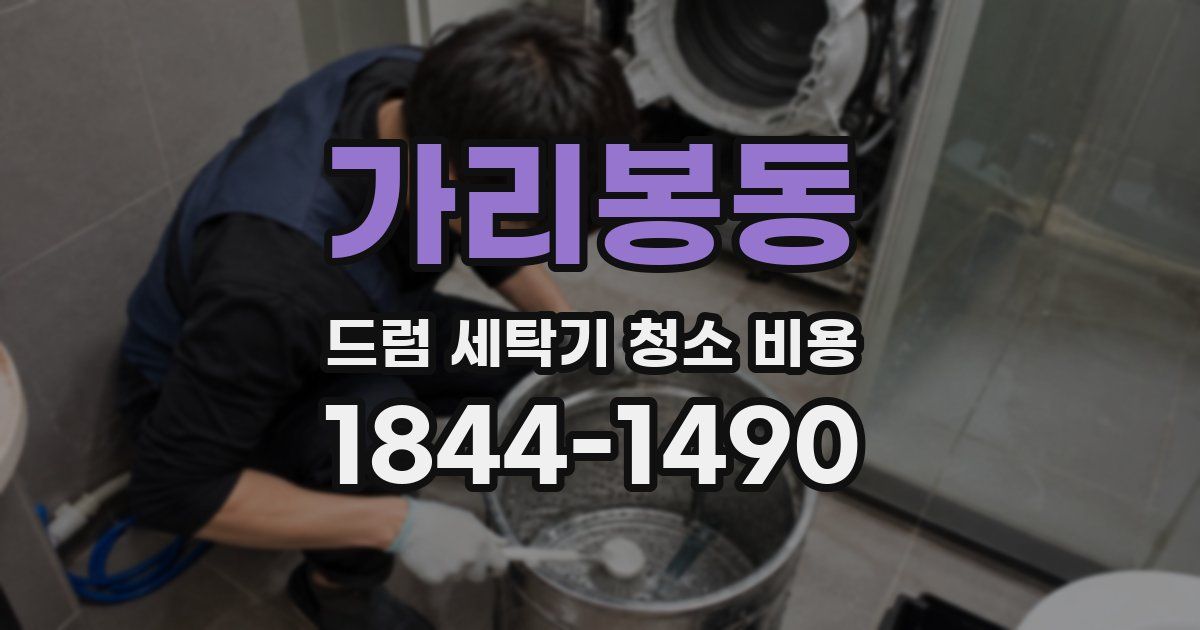 가리봉동 드럼 세탁기 청소 비용