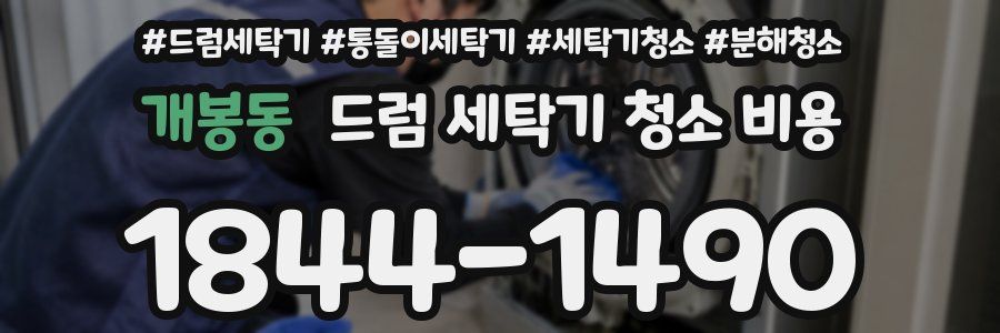 개봉동 드럼 세탁기 청소 비용