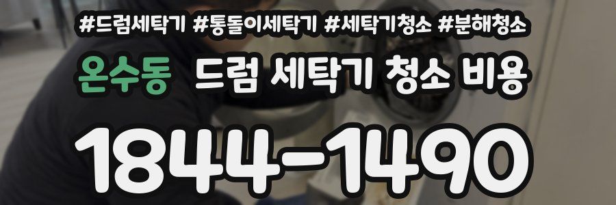 온수동 드럼 세탁기 청소 비용