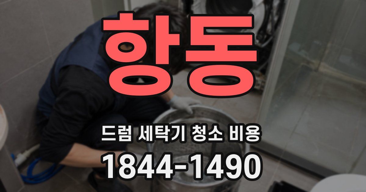 항동 드럼 세탁기 청소 비용