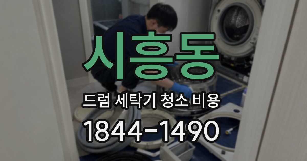 시흥동 드럼 세탁기 청소 비용