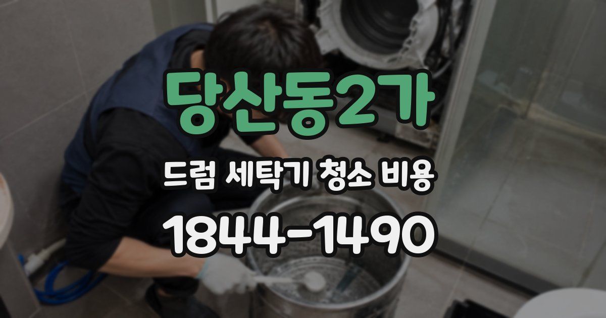 당산동2가 드럼 세탁기 청소 비용