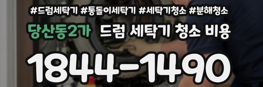 당산동2가 드럼 세탁기 청소 비용