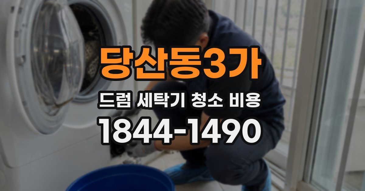 당산동3가 드럼 세탁기 청소 비용