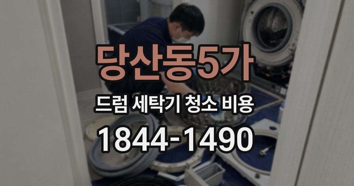 당산동5가 드럼 세탁기 청소 비용
