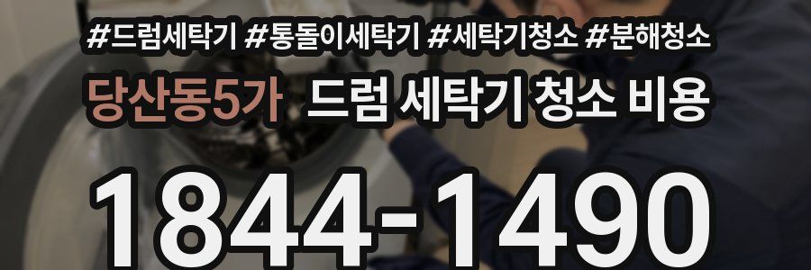 당산동5가 드럼 세탁기 청소 비용
