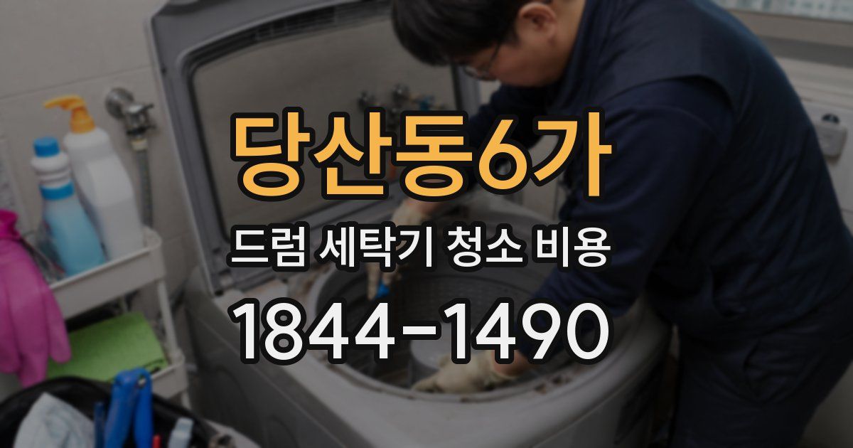 당산동6가 드럼 세탁기 청소 비용