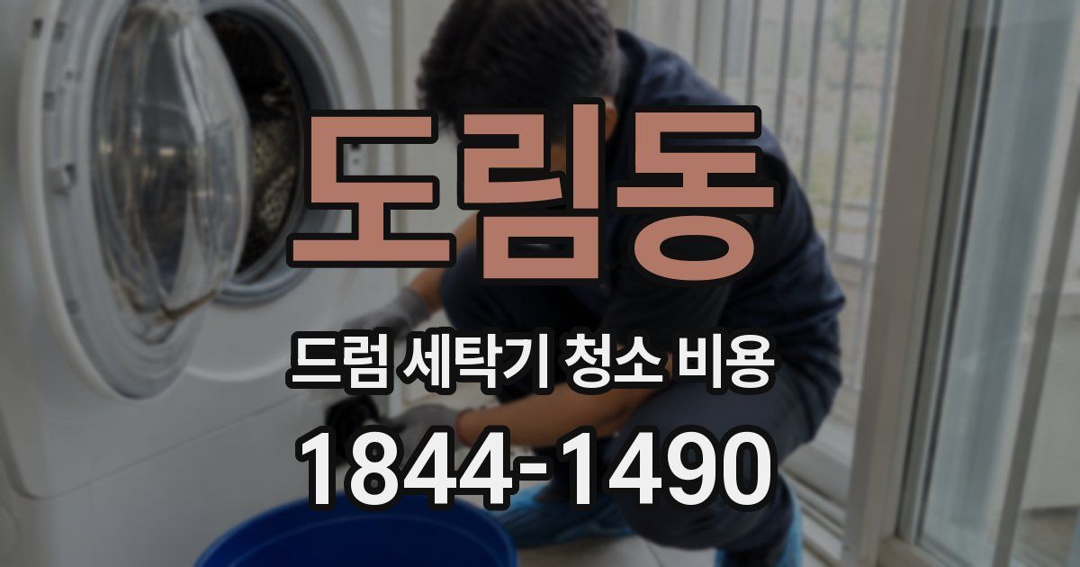 도림동 드럼 세탁기 청소 비용