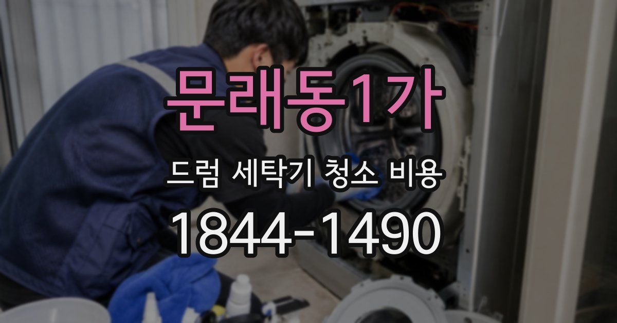 문래동1가 드럼 세탁기 청소 비용