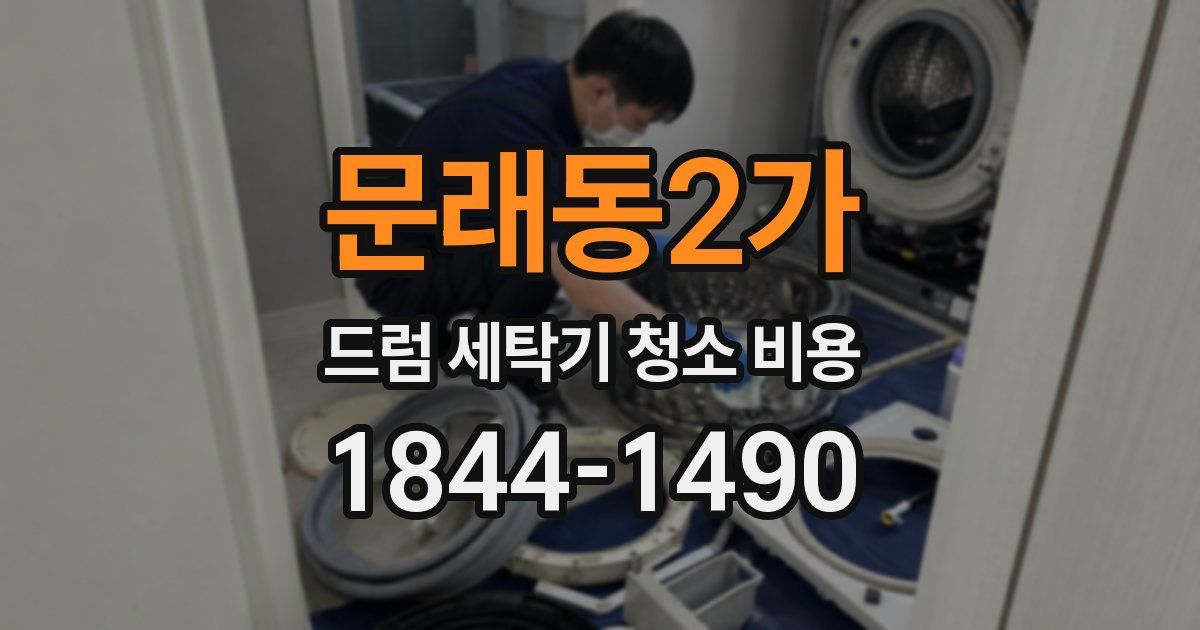 문래동2가 드럼 세탁기 청소 비용