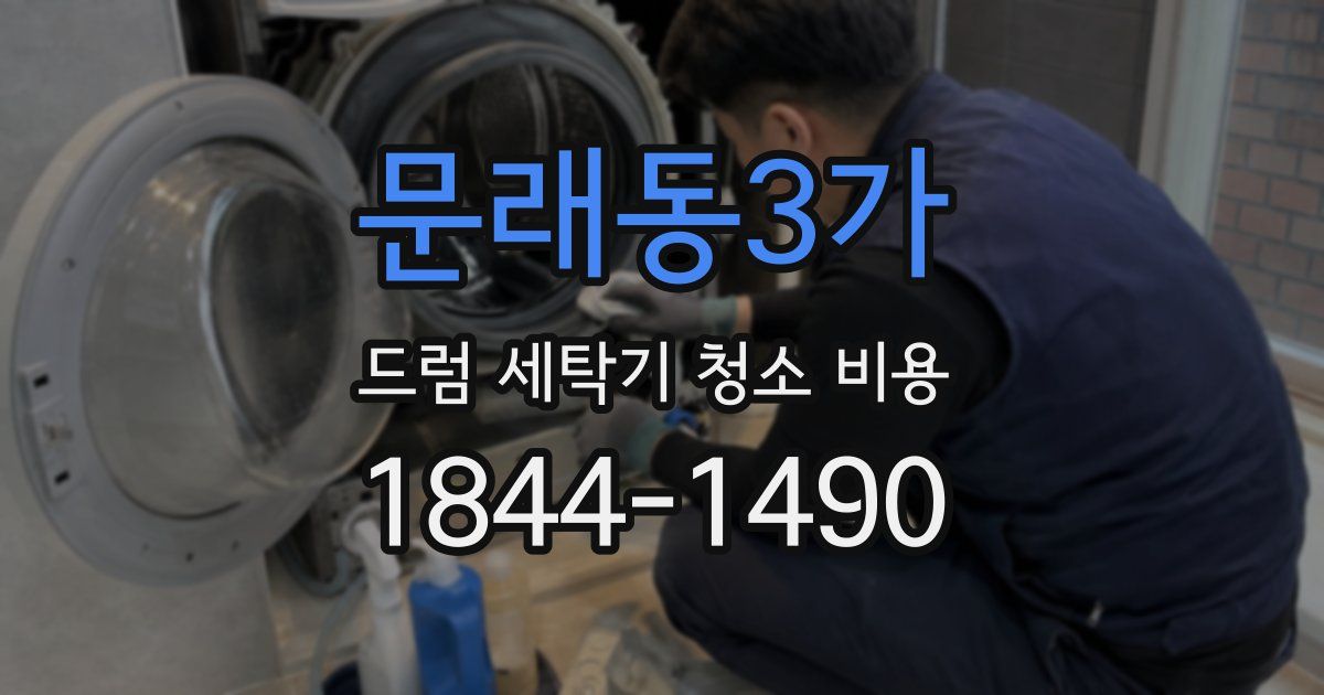 문래동3가 드럼 세탁기 청소 비용