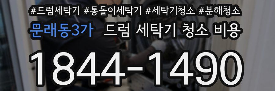 문래동3가 드럼 세탁기 청소 비용